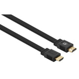 Manhattan Cable HDMI plano de Alta Velocidad con Ethernet Cable 1 m HDMI tipo A (Estándar) HDMI tipo A (Estándar) Macho