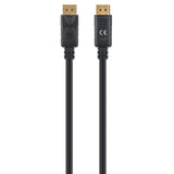 Manhattan Cable DisplayPort 1.4, 8K@60 Hz, 2 m, compatible con 8K, 4K y 1080p, macho a macho, con pestañas de bloqueo, totalmente apantallado, negro, garantía de por vida, equivalente a DP14MM2M Cable Derecho Derecho Oro 1.4
