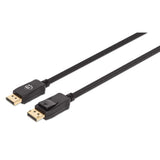 Manhattan Cable DisplayPort 8K V1.4 Cable Derecho Derecho Oro 7680 x 4320 Pixeles