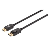 Manhattan Cable DisplayPort 8K V1.4 Cable Derecho Derecho Oro 1.4