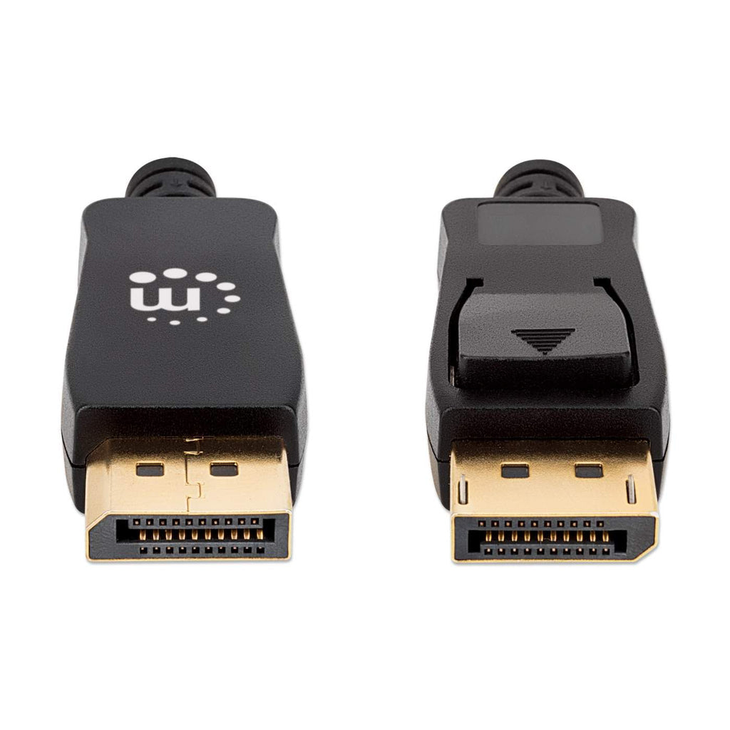 Manhattan Cable DisplayPort 8K V1.4 Cable Derecho Derecho Oro 7680 x 4320 Pixeles