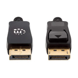 Manhattan Cable DisplayPort 8K V1.4 Cable Derecho Derecho Oro 1.4