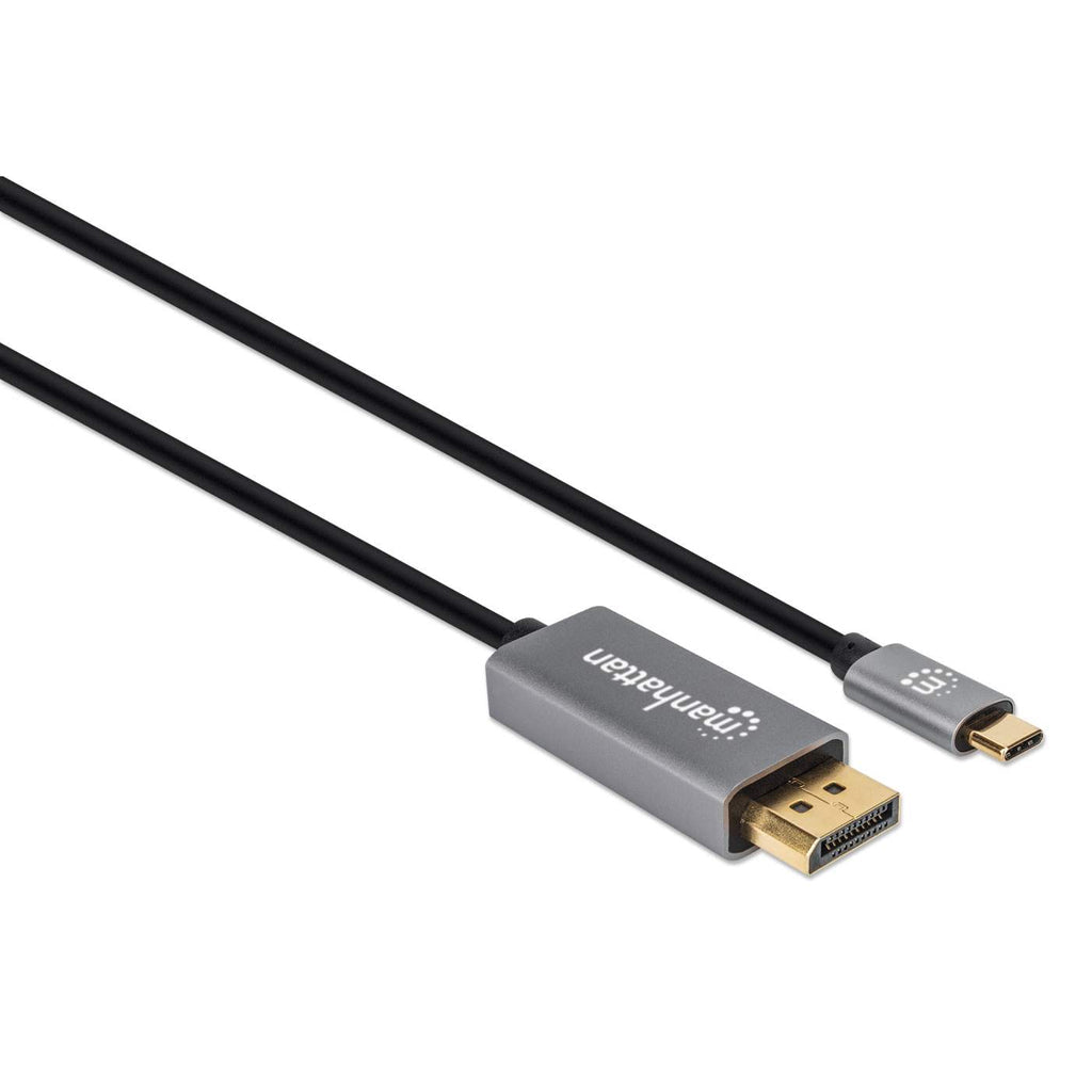 Manhattan Cable USB-C a DisplayPort 1.4, 8K@60Hz, 2 m, macho a macho, no bidireccional, negro, 3 años de garantía, equiv