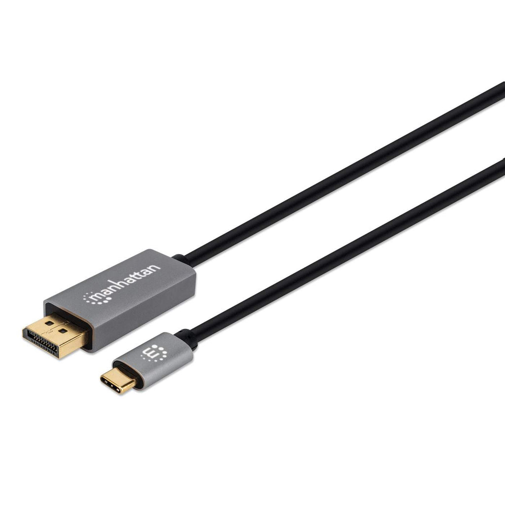 Manhattan Cable USB-C a DisplayPort 1.4, 8K@60Hz, 2 m, macho a macho, no bidireccional, negro, 3 años de garantía, equiv