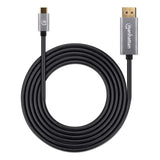 Manhattan Cable USB-C a DisplayPort 1.4, 8K@60Hz, 2 m, macho a macho, no bidireccional, negro, 3 años de garantía, equiv