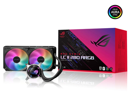 ASUS ROG STRIX LC II 280 ARGB Procesador Refrigerador de líquidos todo en uno 14 cm Negro 1 pieza(s)