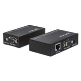 Manhattan Extensor VGA Cat5/ 5e/6 audio/vídeo extendedores Transmisor de señales AV 1920 x 1200 Pixeles Cat5, Cat5e, Cat