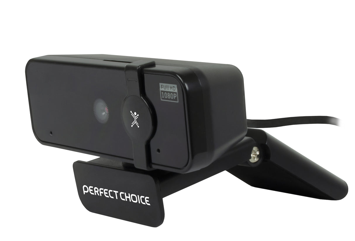 Perfect Choice PC-320500 cámara web 2 MP 1920 x 1080 Pixeles USB 3.2 Gen 1 (3.1 Gen 1) Negro, Full HD, 30 fps