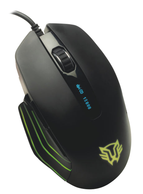 Balam Rush BR-931403 ratón Juego Ambidextro USB tipo A 18000 DPI