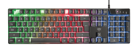 Trust GXT 835 Azor Teclado Juego Alámbrico USB Interruptor de membrana