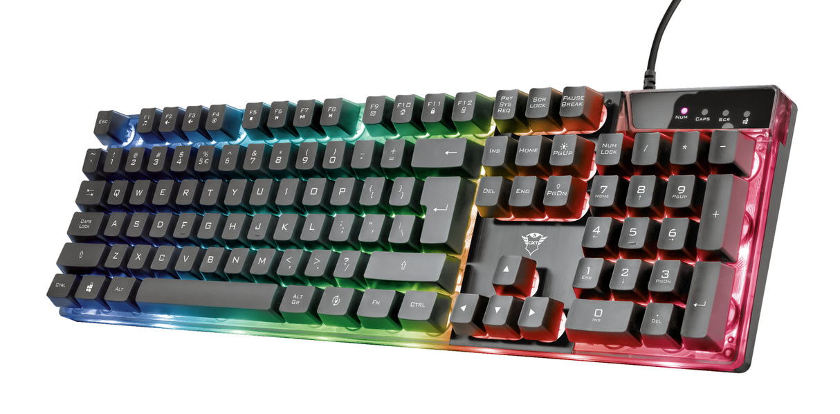 Trust GXT 835 Azor Teclado Juego Alámbrico USB Interruptor de membrana