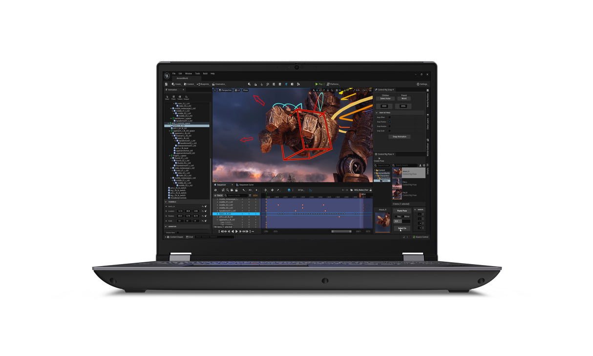Lenovo ThinkPad P16 Gen 2 Laptop Estación de trabajo móvil Gris, Negro Concha 40,6 cm (16")
