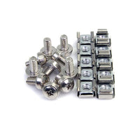 StarTech.com Paquete de 100 Tornillos y Tuercas Enjauladas Cage Nuts M6 Tornillos & tuercas Tornillo Metal 12 mm
