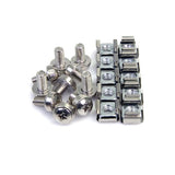 StarTech.com Paquete de 100 Tornillos y Tuercas Enjauladas Cage Nuts M6 Tornillos &amp; tuercas Tornillo Metal 12 mm