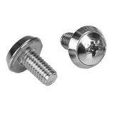 StarTech.com Paquete de 100 Tornillos y Tuercas Enjauladas Cage Nuts M6 Tornillos &amp; tuercas Tornillo Metal 12 mm