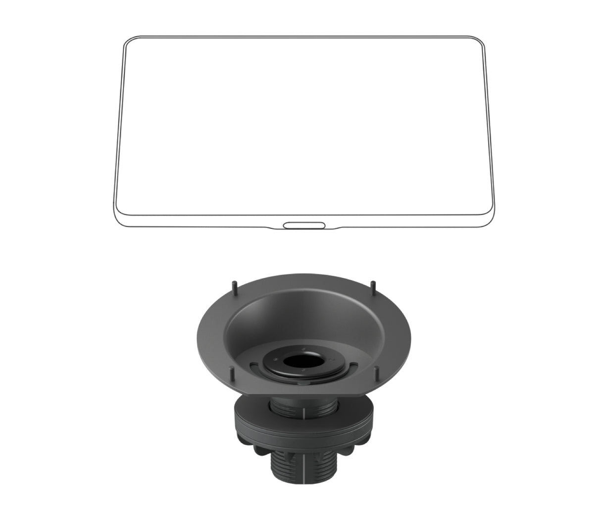 Logitech 952-000080 accesorio para videoconferencias Montaje vertical Grafito, 331 mm, 303 mm, 153 mm