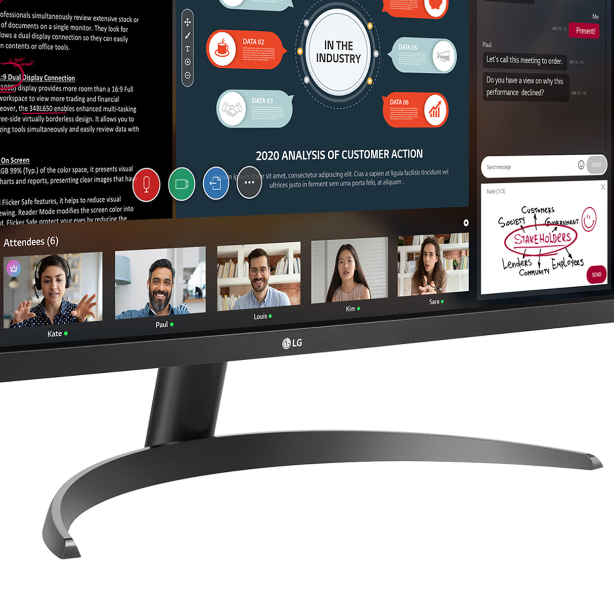LG 29WP500-B Monitor 73,7 cm (29") 2560 x 1080 Pixeles UltraWide Full HD LED Negro