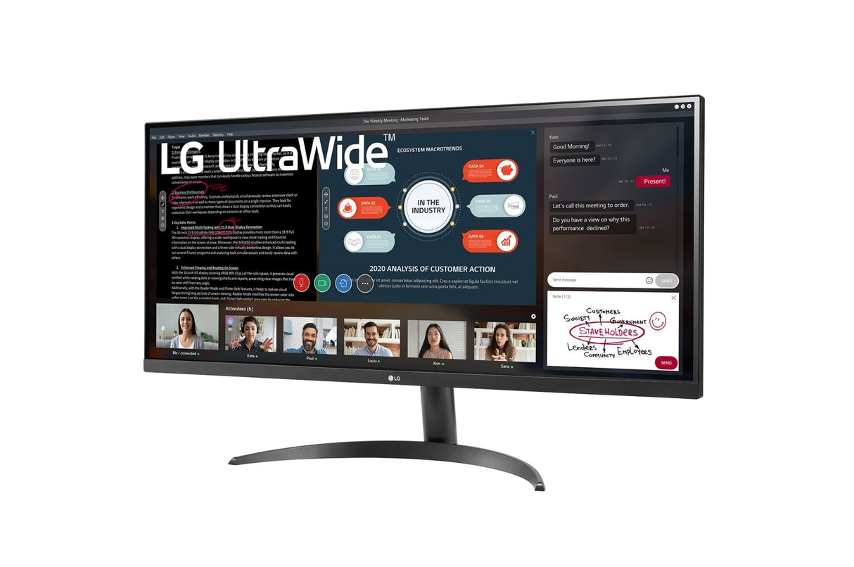 LG 34WP500-B pantalla para PC 86,4 cm (34") 2560 x 1080 Pixeles UltraWide Full HD LED Negro