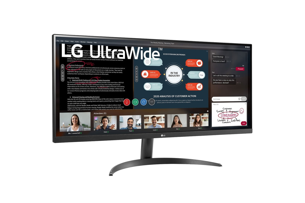 LG 34WP500-B pantalla para PC 86,4 cm (34") 2560 x 1080 Pixeles UltraWide Full HD LED Negro