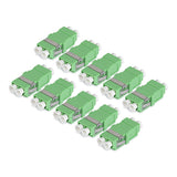 StarTech.com Paquete de 10 Acopladores de Fibra Óptica LC a LC Monomodo Dúplex - Acoplador LC Monomodo OS2 de Huella SC 