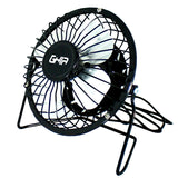 Ghia GAC-205 ventilador Negro, Ventilador con aspas para el hogar, Mesa, USB