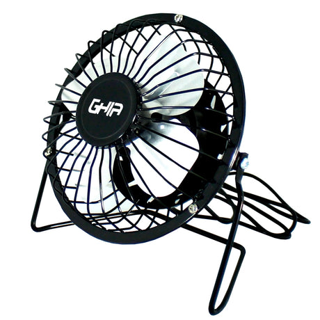 Ghia GAC-205 ventilador Negro, Ventilador con aspas para el hogar, Mesa, USB