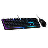 Cooler Master Gaming MS111 teclado Ratón incluido Juego USB QWERTY Español Negro, Alámbrico, Interruptor mecánico, LED R