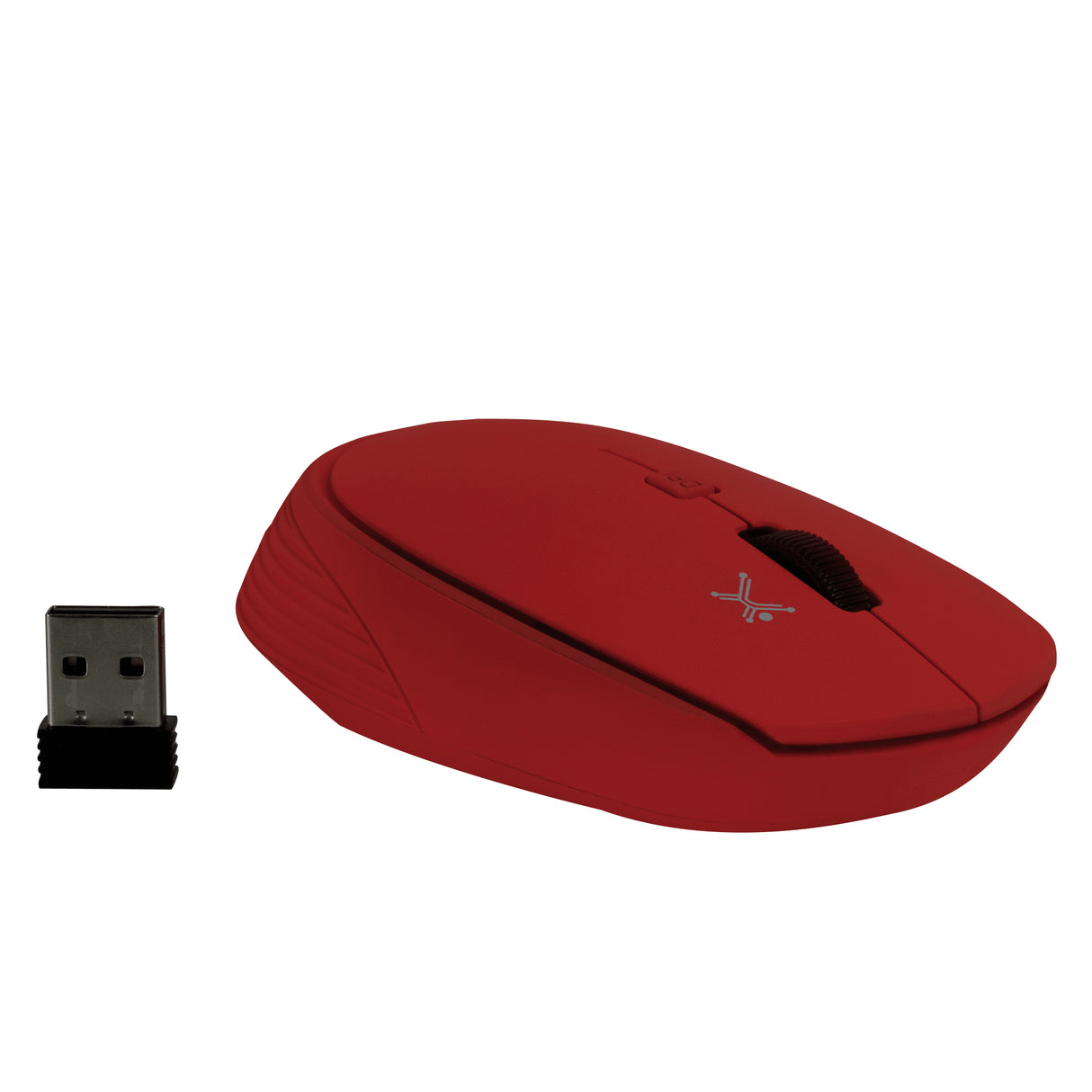Perfect Choice PC-045045 ratón Oficina Ambidiestro RF inalámbrico Óptico 1600 DPI, Rojo