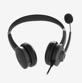 Audífonos ACTECK Para Negocios Centric Pro HN640 / On Ear para Call Center USB A + Mic + Control de Volumen/Silencio Neg