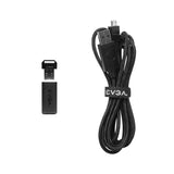 EVGA X20 ratón Juego Ambidiestro RF Wireless + Bluetooth + USB Type-A Óptico 16000 DPI, Negro