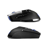 EVGA X20 ratón Juego Ambidiestro RF Wireless + Bluetooth + USB Type-A Óptico 16000 DPI, Negro