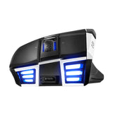 EVGA X20 ratón Juego Ambidiestro RF Wireless + Bluetooth + USB Type-A Óptico 16000 DPI, Negro