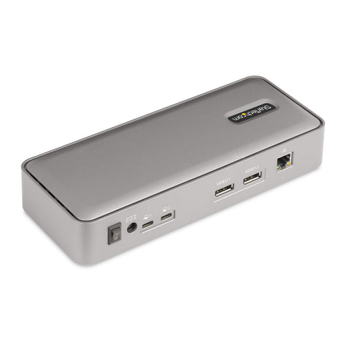 StarTech.com 129N-USBC-KVM-DOCK Bases para portátiles y replicadores de puertos Alámbrico USB 3.2 Gen 2 (3.1 Gen 2) Type