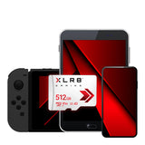 PNY XLR8 Gaming 512 GB MicroSD UHS-I Clase 10, 100 MB/s, P-SDU512V32100XLR-GE