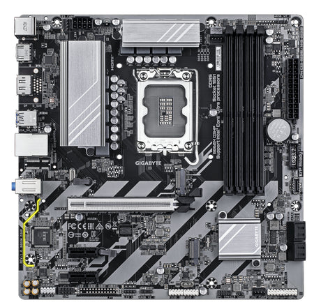 GIGABYTE B860M D3HP Placa base - CPUs Intel Core Ultra, VRM de 4+1+2+1 fases, hasta 9066MHz DDR5, 2xPCIe 4.0 M.2, LAN GbE, USB 3.2 Gen 1 placas base Intel LGA 1851 (Socket V1) LGA 1851 DDR5-SDRAM