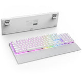 NZXT Function 2 teclado Juego USB Inglés de EE.UU. Blanco, Tamaño completo (100%), Alámbrico, Interruptor de llave óptic