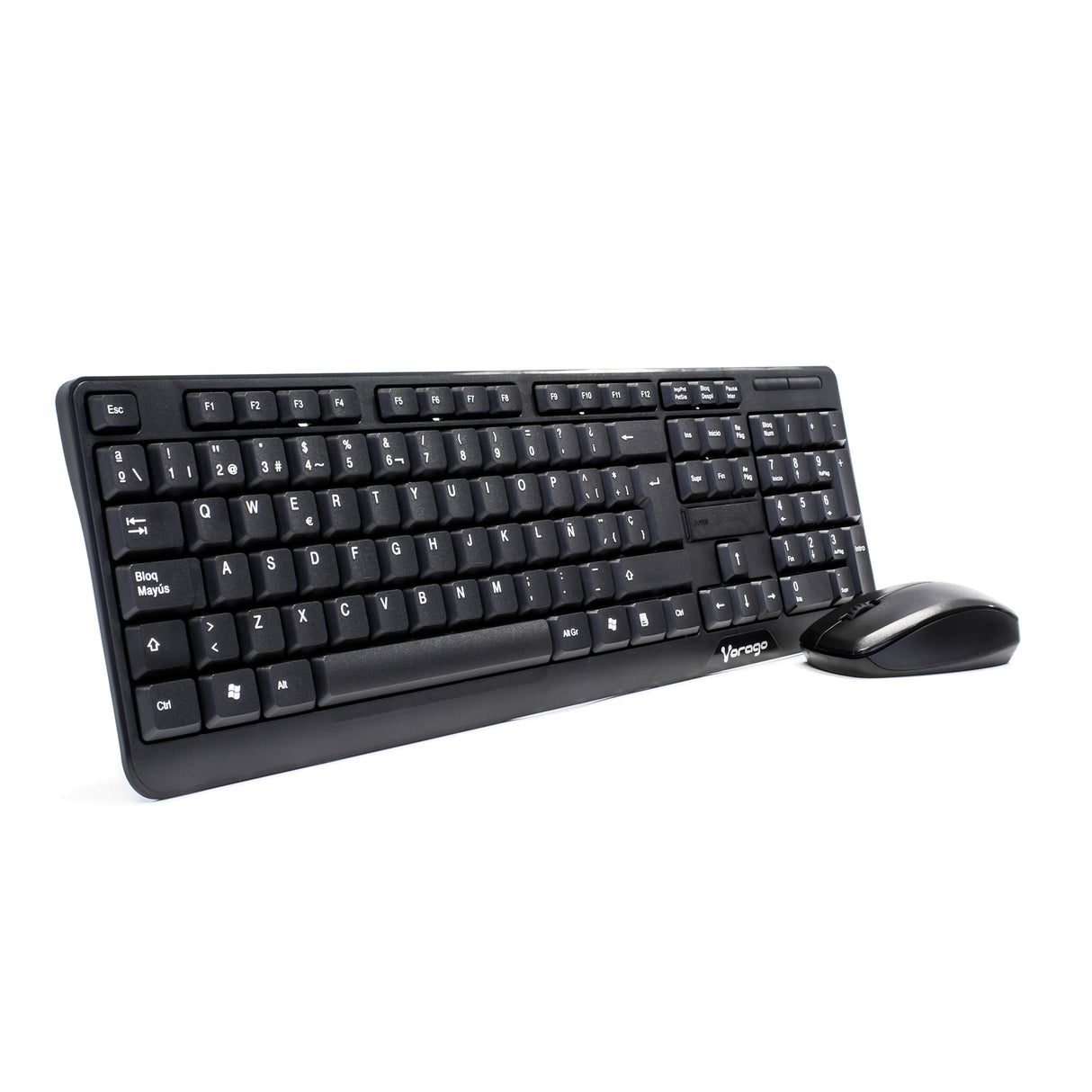 KIT TECLADO Y MOUSE VORAGO KM-302 INALÁMBRICO NEGRO, 2.4GHz, 10M ALCANCE, COMPATIBLE WINDOWS/MAC