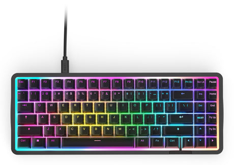 NZXT KB-101NB-US teclado Juego USB QWERTY Internacional de EE.UU. Negro