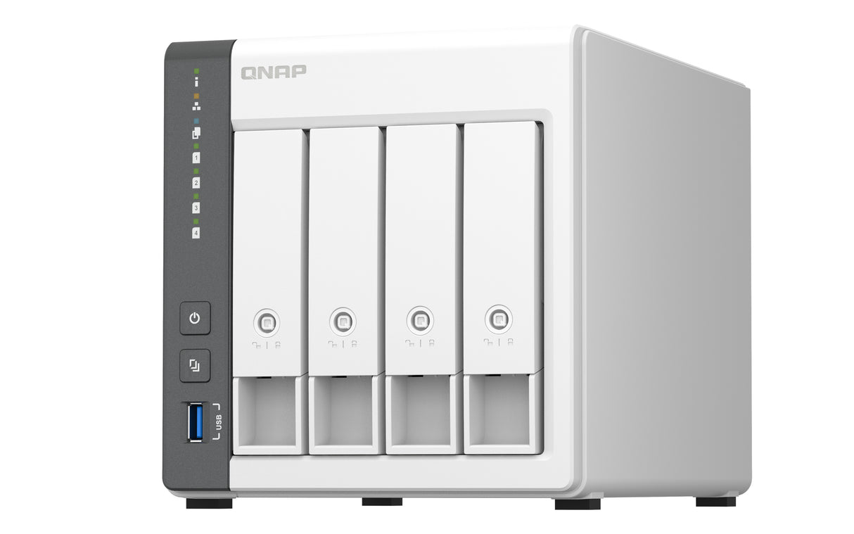 QNAP TS-433 Servidor Serial ATA III, Serial ATA II 2.5,3.5 cm (2.5,3.5") Si 0, 1, 5, 6, 10, JBOD