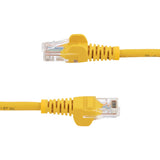 StarTech.com Cable de Red de 5m Amarillo Cat5e Ethernet RJ45 sin Enganches Cable Amarillo 5 m Cat5e U/UTP (UTP)