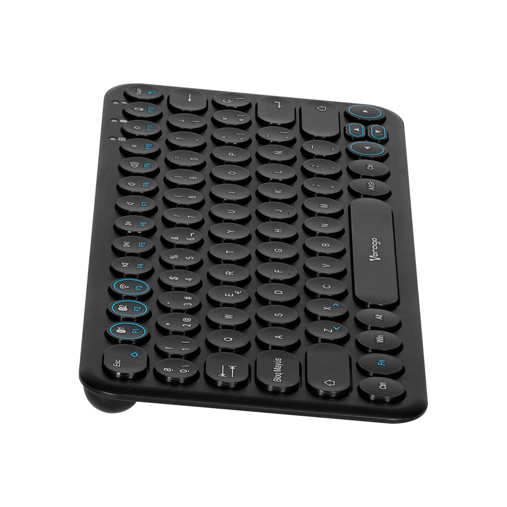 Vorago KBW-400 teclado USB + Bluetooth Negro, Inalámbrico | Teclados