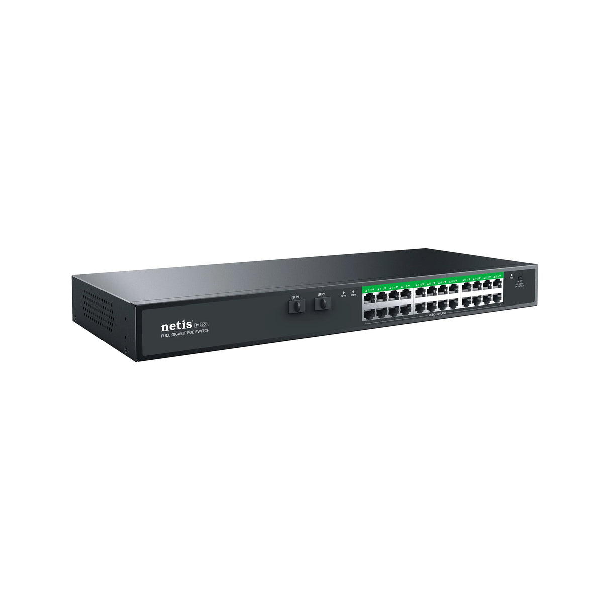 Netis System Uplink POE Switch Gestionado L2 Gigabit Ethernet (10/100/1000) Energía sobre Ethernet (PoE) Negro