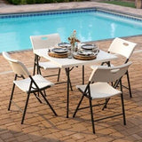 Lifetime 80273 mesa para exterior Negro, Blanco Forma cuadrada