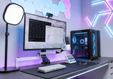 Elgato 10AAN9911 soporte para micrófonos Soporte para micrófono de radiodisfusión, Base para escritorio, Blanco, Metal