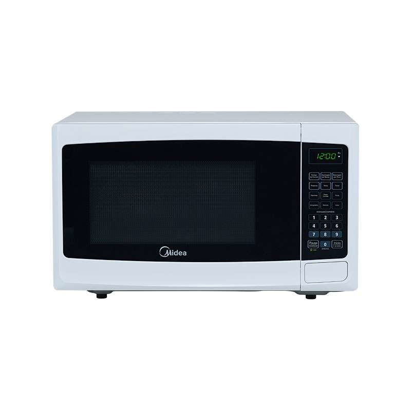 Midea MMDP11S2BW microondas Negro, Blanco Solo microondas Mostrador 30 L 1050 W, Pantalla incorporada, LCD