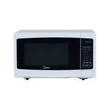 Midea MMDP11S2BW microondas Negro, Blanco Solo microondas Mostrador 30 L 1050 W, Pantalla incorporada, LCD