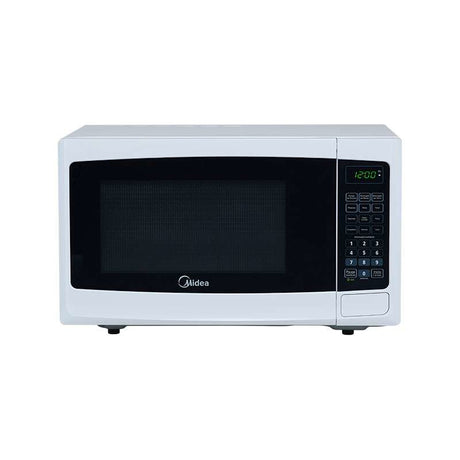 Midea MMDP11S2BW microondas Negro, Blanco Solo microondas Mostrador 30 L 1050 W, Pantalla incorporada, LCD