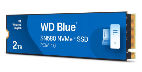 Unidad De Estado Solido SSD Interno Blue SN580 2TB M.2 2280 PCIe 4.0 NVMe Lect 4150/4150 MB/s WDS200T3B0E