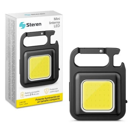 Steren LAM-180 linterna Negro Linterna de llavero LED | Linternas