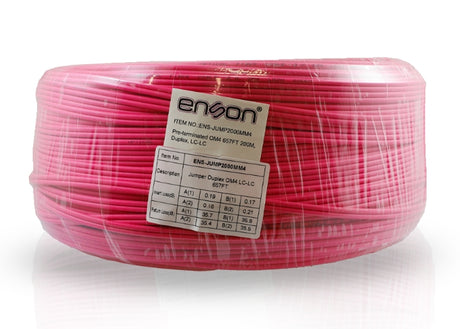 Enson ENS-JUMP2000MM4 cable InfiniBand y de fibra óptica 200 m Rosa | Cables InfiniBand y de fibra óptica